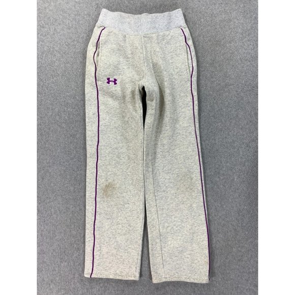 Under Armour Storm‎ Loose Fit Sweatpants (Youth Medium) Gray/Purple - Picture 1 of 14